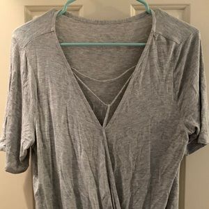 5/$25 Maurice 24/7 super soft grey shirt.